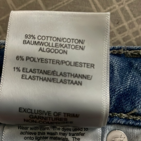 Sz 25 (W5) L4 Boyfriend Mid Rise Short boyfriend mid rise shorts Indigo wash NW - Picture 11 of 13